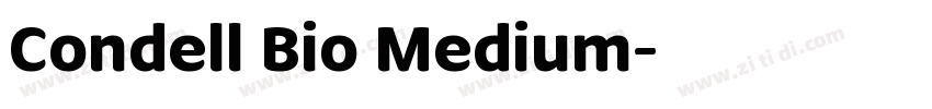Condell Bio Medium字体转换